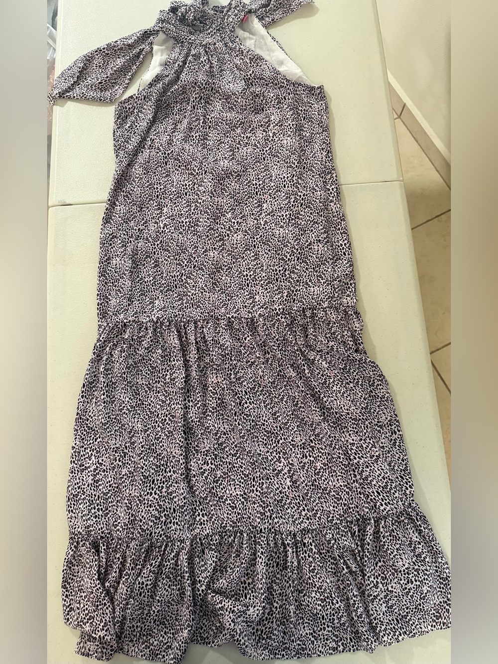 Vince Camuto Black & White Printed Maxi Skirt